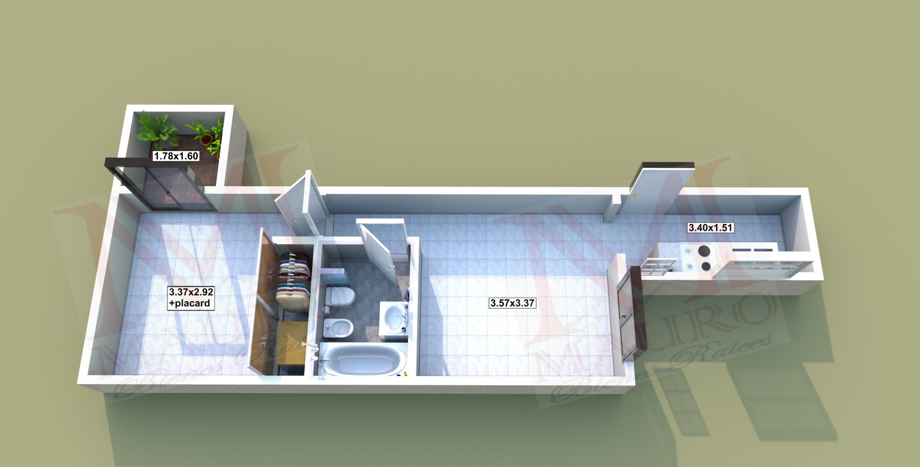 Caballito Venta Depto 2 ambientes en Planta Baja u$s68.900 Apto Credito