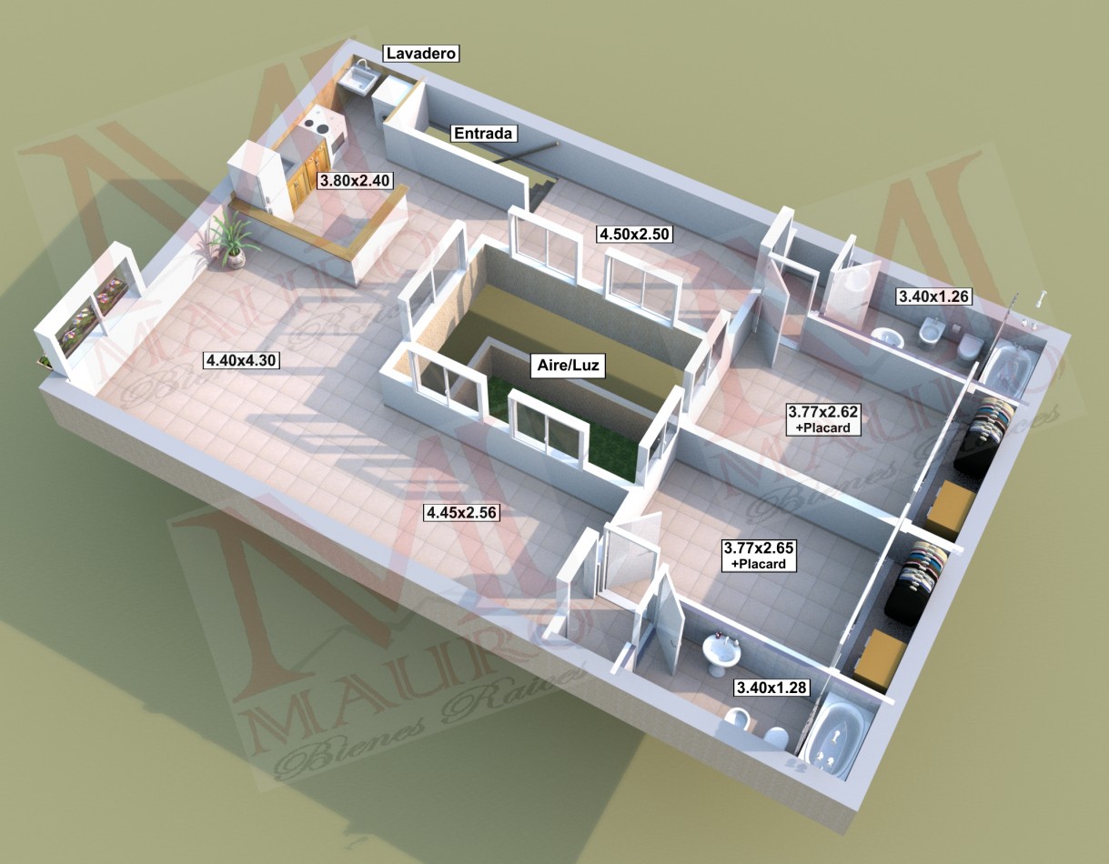 Apto Credito - PH 3 amb 2 baños completos 96,00m2 1er Piso u$s159000 Exp: $80.000