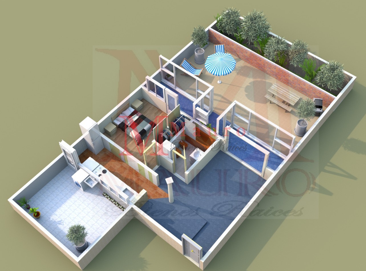 Almagro  Semipiso 2 ambientes Balcon Terraza + Patio + Cochera Doble u$s149.900